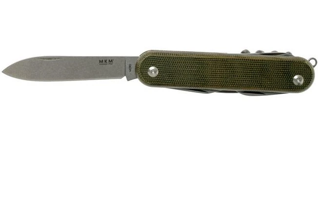 MKM Malga 6 Green Canvas Micarta MP06-GC Pocket Knife 5 MKM Malga 6 Green Canvas Micarta MP06-GC Pocket Knife - Image 3