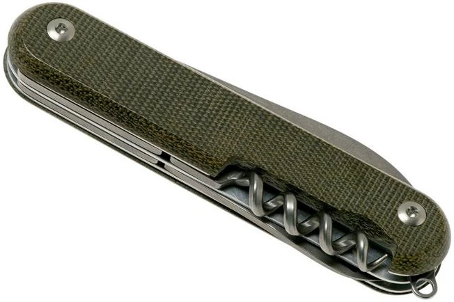 MKM Malga 6 Green Canvas Micarta MP06-GC Pocket Knife 6 MKM Malga 6 Green Canvas Micarta MP06-GC Pocket Knife - Image 4