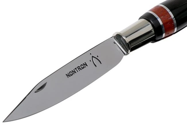 Nontron No. 25 Nickel Silver Turning Ferrule, Marquetry Ebony Padouk, Ball Shape NN25BOEBPA Pocket Knife 5 Nontron No. 25 Nickel Silver Turning Ferrule, Marquetry Ebony Padouk, Ball Shape NN25BOEBPA Pocket Knife - Image 3