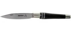 Nontron No. 25 Nickel Silver Turning Ferrule, Marquetry Ebony Aluminium, Double Ferrule NN25DVEBALU Pocket Knife