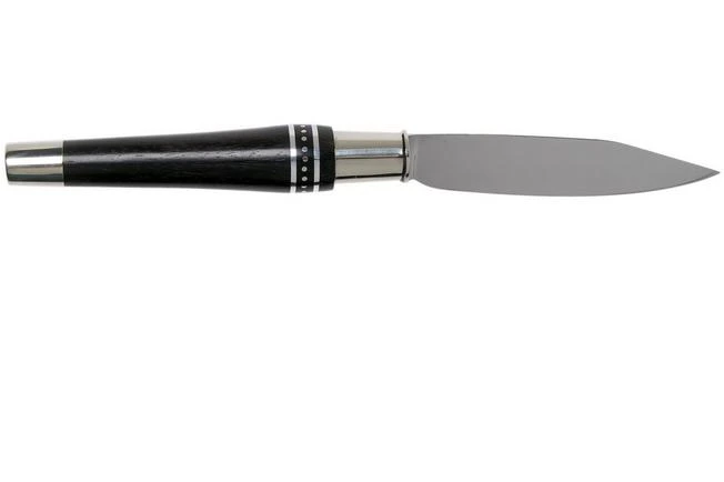 Nontron No. 25 Nickel Silver Turning Ferrule, Marquetry Ebony Aluminium, Double Ferrule NN25DVEBALU Pocket Knife 4 Nontron No. 25 Nickel Silver Turning Ferrule, Marquetry Ebony Aluminium, Double Ferrule NN25DVEBALU Pocket Knife - Image 2