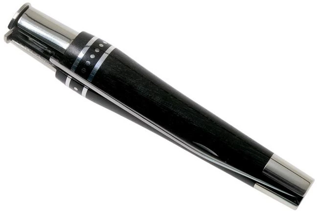 Nontron No. 25 Nickel Silver Turning Ferrule, Marquetry Ebony Aluminium, Double Ferrule NN25DVEBALU Pocket Knife 6 Nontron No. 25 Nickel Silver Turning Ferrule, Marquetry Ebony Aluminium, Double Ferrule NN25DVEBALU Pocket Knife - Image 4