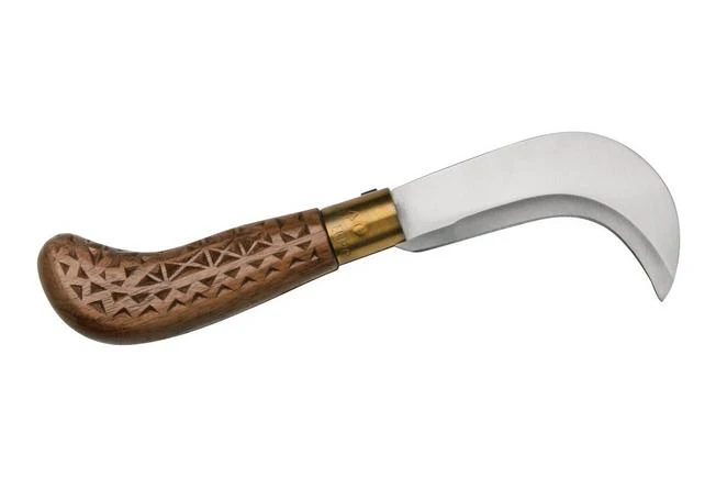 Old Bear Pruning Carved Walnut S, 9747-17-LNI Pruning Knife 4 Old Bear Pruning Carved Walnut S, 9747-17-LNI Pruning Knife - Image 2