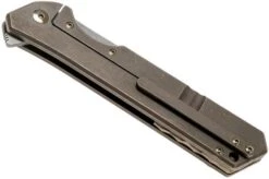 Olamic Rainmaker Droppoint, Kinetic Earth Brown, Gold, Pocket Knife -Knife Hub Shop OCRM HP 05 04 olamic