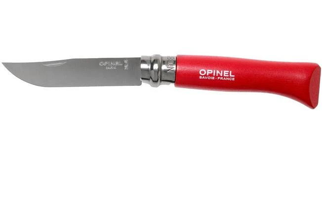Opinel Pocket Knife No. 08RV Red, Stainless Steel, Blade Length 8.5 Cm 3 Opinel Pocket Knife No. 08RV Red, Stainless Steel, Blade Length 8.5 Cm