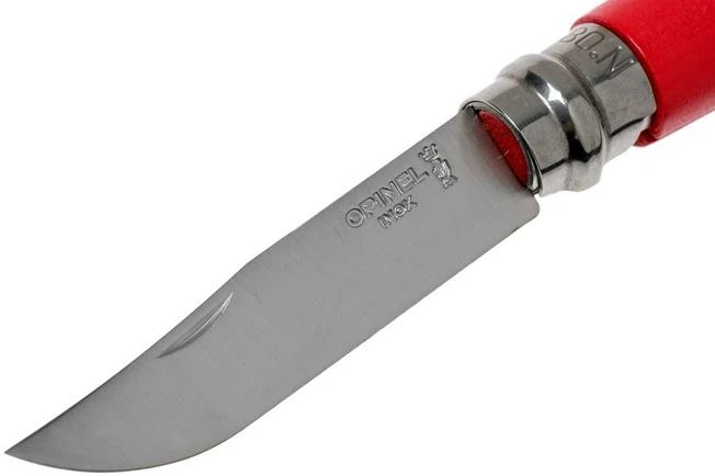 Opinel Pocket Knife No. 08RV Red, Stainless Steel, Blade Length 8.5 Cm 5 Opinel Pocket Knife No. 08RV Red, Stainless Steel, Blade Length 8.5 Cm - Image 3