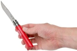 Opinel Pocket Knife No. 08RV Red, Stainless Steel, Blade Length 8.5 Cm 15 Opinel Pocket Knife No. 08RV Red, Stainless Steel, Blade Length 8.5 Cm -Knife Hub Shop OP001981 07 opinel