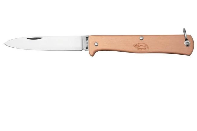Otter Mercator 10-601 RG- Small Copper Carbon Pocket Knife 3 Otter Mercator 10-601 RG- Small Copper Carbon Pocket Knife