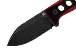 QSP Knife Canary QS141-B2 Blackwashed, Black Red G10, Neck Knife 10 QSP Knife Canary QS141-B2 Blackwashed, Black Red G10, Neck Knife -Knife Hub Shop QS141 B2 03 qsp