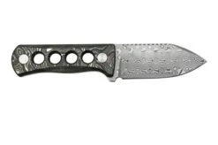 QSP Knife Canary QS141-E Damascus, Aluminium Foil Carbon Fibre, Neck Knife -Knife Hub Shop QS141 E 02 qsp