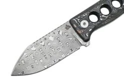 QSP Knife Canary QS141-E Damascus, Aluminium Foil Carbon Fibre, Neck Knife -Knife Hub Shop QS141 E 03 qsp