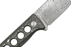 QSP Knife Canary QS141-E Damascus, Aluminium Foil Carbon Fibre, Neck Knife -Knife Hub Shop QS141 E 05 qsp