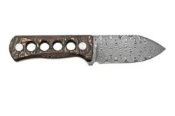 QSP Knife Canary QS141-F Damascus, Copper Foil Carbon Fibre, Neck Knife -Knife Hub Shop QS141 F 02 qsp