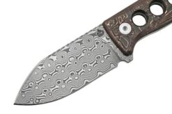 QSP Knife Canary QS141-F Damascus, Copper Foil Carbon Fibre, Neck Knife -Knife Hub Shop QS141 F 03 qsp