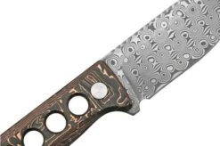 QSP Knife Canary QS141-F Damascus, Copper Foil Carbon Fibre, Neck Knife -Knife Hub Shop QS141 F 05 qsp