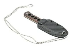 QSP Knife Canary QS141-F Damascus, Copper Foil Carbon Fibre, Neck Knife -Knife Hub Shop QS141 F 06 qsp