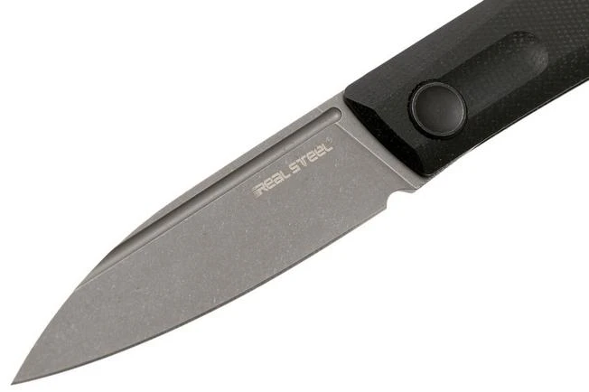 Real Steel Stella Black Canvas Micarta 7055 Knivesandtools Exclusive Pocket Knife, Poltergeist Design 5 Real Steel Stella Black Canvas Micarta 7055 Knivesandtools Exclusive Pocket Knife, Poltergeist Design - Image 3