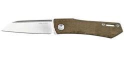 Real Steel Solis 7065GM, N690, Green Micarta Knivesandtools Exclusive Pocket Knife, Poltergeist Design