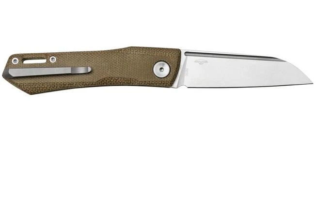 Real Steel Solis 7065GM, N690, Green Micarta Knivesandtools Exclusive Pocket Knife, Poltergeist Design 4 Real Steel Solis 7065GM, N690, Green Micarta Knivesandtools Exclusive Pocket Knife, Poltergeist Design - Image 2