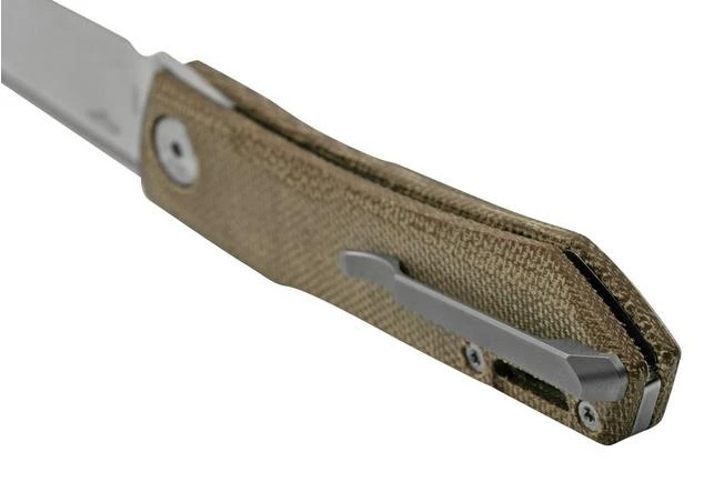 Real Steel Solis 7065GM, N690, Green Micarta Knivesandtools Exclusive Pocket Knife, Poltergeist Design 6 Real Steel Solis 7065GM, N690, Green Micarta Knivesandtools Exclusive Pocket Knife, Poltergeist Design - Image 4