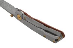 Real Steel Luna Boost Premium, Damascus, Brown Micarta Knivesandtools Exclusive Pocket Knife -Knife Hub Shop RL7078 04 realsteel