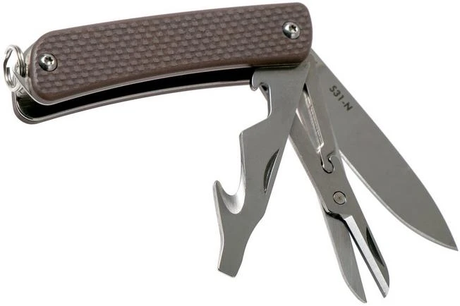 Ruike S31-N Brown Keychain Pocket Knife 4 Ruike S31-N Brown Keychain Pocket Knife - Image 2