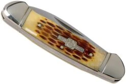 Rough Ryder Canoe Amber Bone RR048 Slipjoint Pocket Knife -Knife Hub Shop RY048 04 rough ryder