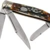 Rough Ryder Stockman Cinnamon Stag RR2160 Damascus Slipjoint Pocket Knife -Knife Hub Shop RY2160 01 rough ryder