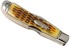 Rough Ryder Mini Trapper Amber Bone RR948 Slipjoint Pocket Knife -Knife Hub Shop RY948 04 rough ryder