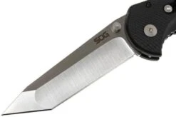 SOG Flash II Tanto Satin Straight Edge- FSA-8 12 SOG Flash II Tanto Satin Straight Edge- FSA-8 -Knife Hub Shop SOG FSAT8 BX 03 sog sog fsat8 bx 03