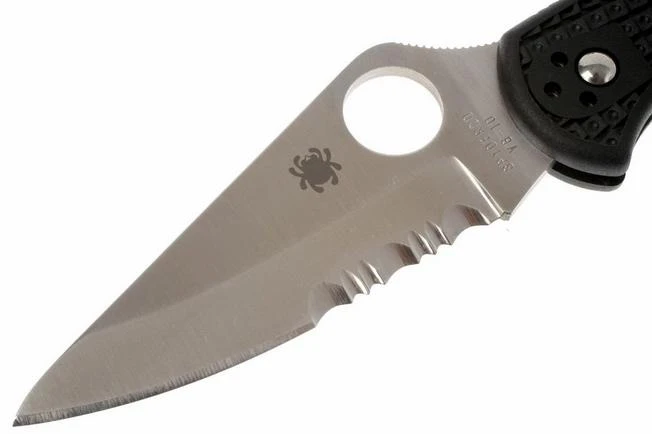 Spyderco Delica 4 C11PSBK Partly Serrated Pocket Knife 4 Spyderco Delica 4 C11PSBK Partly Serrated Pocket Knife - Image 2