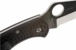 Spyderco Delica 4 C11PSBK Partly Serrated Pocket Knife 10 Spyderco Delica 4 C11PSBK Partly Serrated Pocket Knife -Knife Hub Shop SP C11PSBK 04 spyderco delica 4 half gekarteld spc11psbk d4
