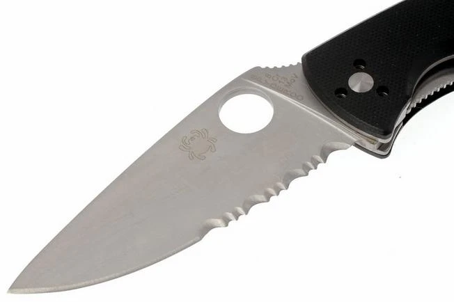 Spyderco Tenacious C122GPS Partly Serrated Pocket Knife 4 Spyderco Tenacious C122GPS Partly Serrated Pocket Knife - Image 2