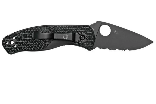 Spyderco Persistence Lightweight Black C136PSBBK FRN Partially Serrated Pocket Knife 4 Spyderco Persistence Lightweight Black C136PSBBK FRN Partially Serrated Pocket Knife - Image 2