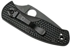 Spyderco Persistence Lightweight Black C136PSBBK FRN Partially Serrated Pocket Knife 12 Spyderco Persistence Lightweight Black C136PSBBK FRN Partially Serrated Pocket Knife -Knife Hub Shop SPC136PSBBK 04 spyderco