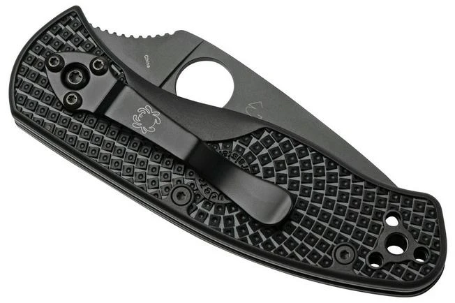 Spyderco Persistence Lightweight Black C136PSBBK FRN Partially Serrated Pocket Knife 6 Spyderco Persistence Lightweight Black C136PSBBK FRN Partially Serrated Pocket Knife - Image 4