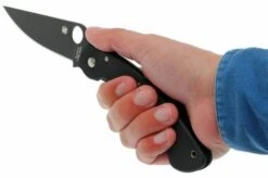 Spyderco Military Black C36GPBK Pocket Knife -Knife Hub Shop SPC36GPBK 07 spyderco military spc36gpbk d7