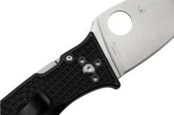 Spyderco Lil' Temperance 3 Lightweight C69PBK3 Pocket Knife, Sal Glesser Design -Knife Hub Shop SPC69PBK3 05 spyderco