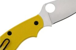 Spyderco UK Penknife Salt LC200N C94PYL Yellow Pocket Knife -Knife Hub Shop SPC94PYL 05 spyderco