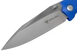 Steel Will Gienah F53-13 Blue, Satin Pocket Knife -Knife Hub Shop SWK F53 13 03 steel will knives