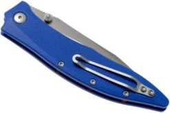 Steel Will Gienah F53-13 Blue, Satin Pocket Knife -Knife Hub Shop SWK F53 13 04 steel will knives