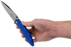Steel Will Gienah F53-13 Blue, Satin Pocket Knife -Knife Hub Shop SWK F53 13 08 steel will knives
