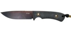 TRC Knives South Pole Apocalypse Finish 2021 Biohazard Edition, Elmax, Black Canvas Micarta, Survival Knife