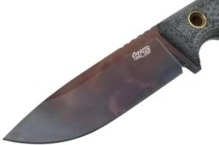 TRC Knives South Pole Apocalypse Finish 2021 Biohazard Edition, Elmax, Black Canvas Micarta, Survival Knife -Knife Hub Shop TI SP BCM BHE 03 trc knives v202106