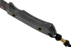 TRC Knives South Pole Apocalypse Finish 2021 Biohazard Edition, Elmax, Black Canvas Micarta, Survival Knife -Knife Hub Shop TI SP BCM BHE 04 trc knives v202106