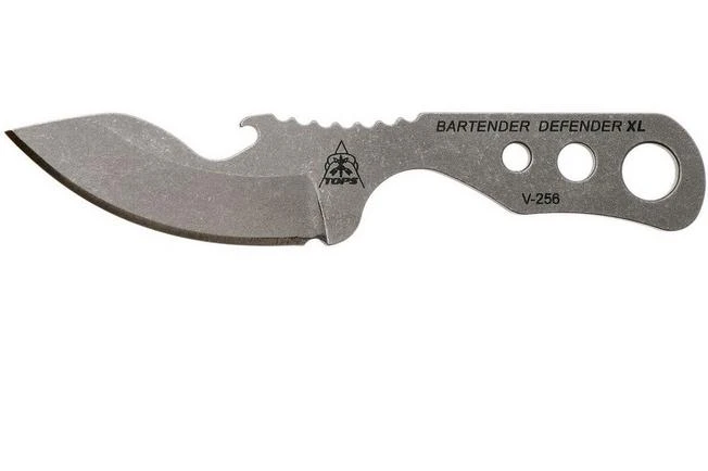 TOPS Knives TOPS Bartender Defender XL BAR-XL Tumble Finish, Neck Knife 3 TOPS Knives TOPS Bartender Defender XL BAR-XL Tumble Finish, Neck Knife