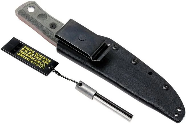 TOPS Knives B.O.B. Fieldcraft 154CM Grey/Black Micarta BROS-154-BLM 11 TOPS Knives B.O.B. Fieldcraft 154CM Grey/Black Micarta BROS-154-BLM - Image 9