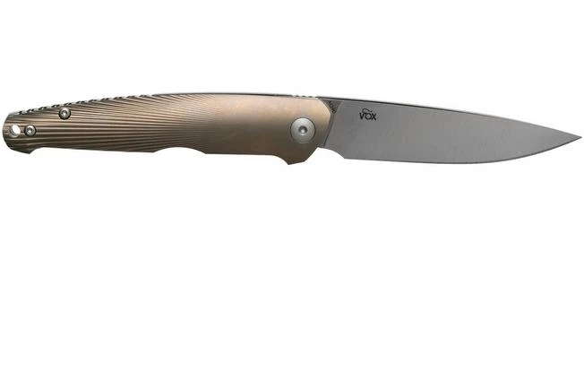 Viper Key V5976D3BR Milled Bronze Titanium Pocket Knife, Jesper Voxnaes Design 4 Viper Key V5976D3BR Milled Bronze Titanium Pocket Knife, Jesper Voxnaes Design - Image 2