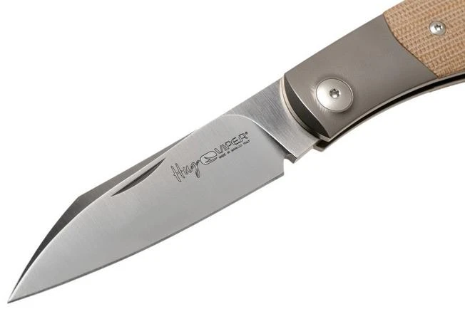 Viper Hug 2 V5994CN Natural Canvas Micarta Pocket Knife, Sacha Thiel Design 5 Viper Hug 2 V5994CN Natural Canvas Micarta Pocket Knife, Sacha Thiel Design - Image 3