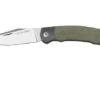 Viper Twin, V6002CG, Satin M390, Green Canvas Micarta Pocket Knife, Fabrizio Silvestrelli Design